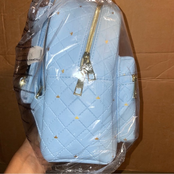 Loungefly Disney Castle Blue Quilted Mini Backpack NWT - Picture 9 of 9